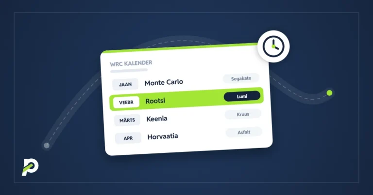 WRC kalender – rallide nimekiri kuupäevade ja sõidupinnaga, järgmine etapp esile tõstetud